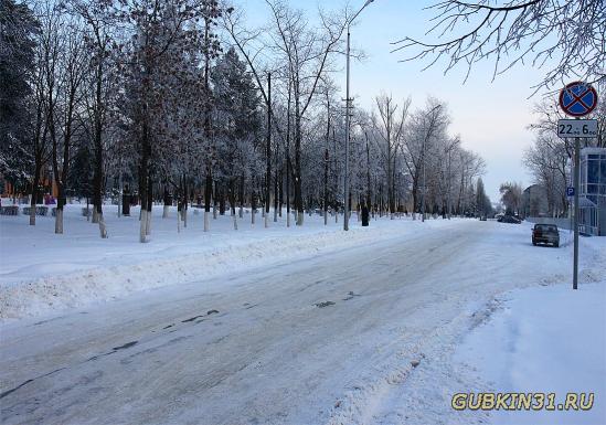 Улица Советская зимой