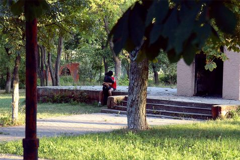 История Губкина - в городском парке 1996 год